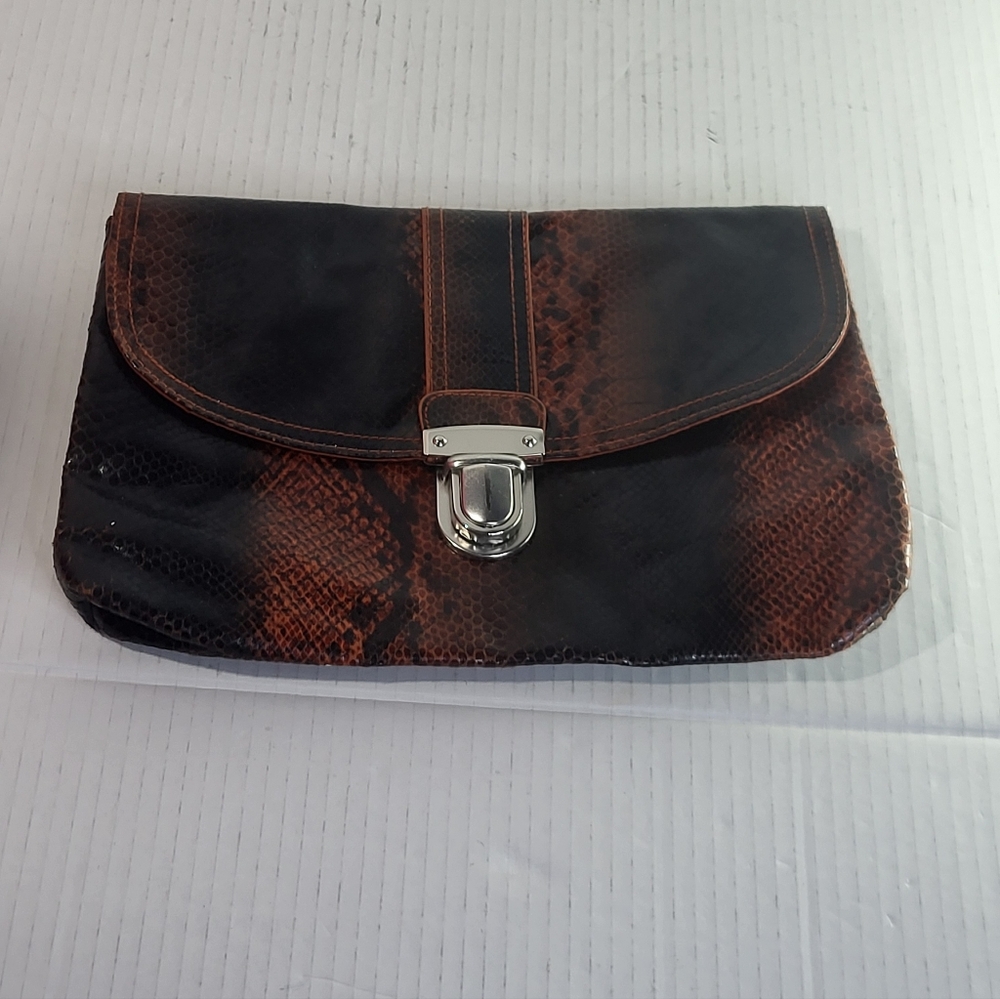 Mark Orange and Black Clutch